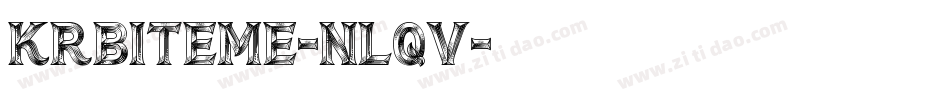 KrBiteMe-nLqV字体转换