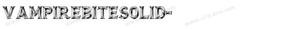 VampireBiteSolid字体转换