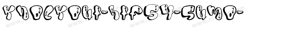 Knockout-HTF54-Sumo字体转换