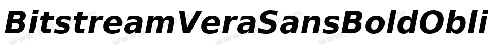 BitstreamVeraSansBoldOblique-j76l字体转换