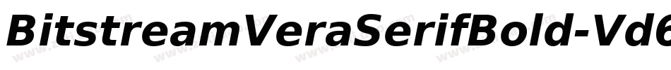 BitstreamVeraSerifBold-Vd66字体转换