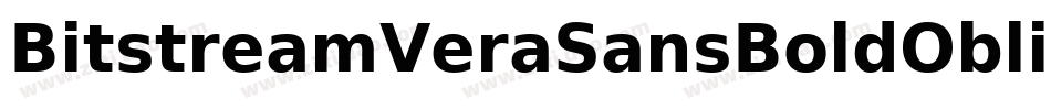 BitstreamVeraSansBoldOblique-j76l字体转换
