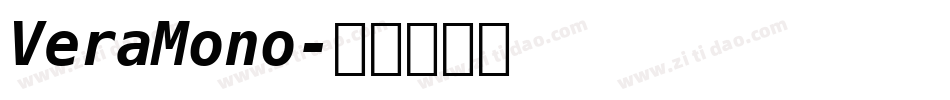 VeraMono字体转换