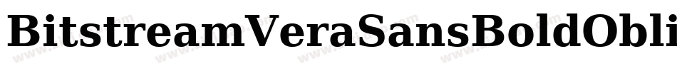 BitstreamVeraSansBoldOblique-j76l字体转换