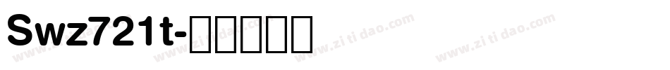 Swz721t字体转换