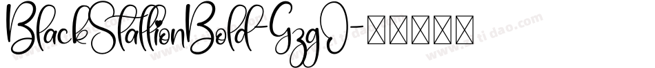 BlackStallionBold-GzgO字体转换