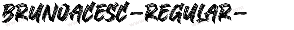 BrunoAceSC-Regular字体转换