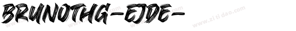 Brunothg-eJde字体转换