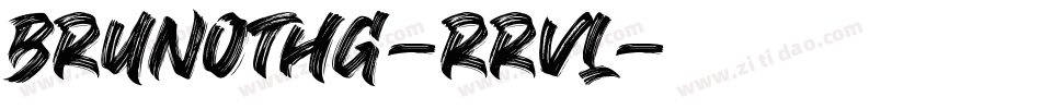 Brunothg-rRVL字体转换