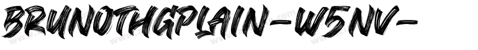 Brunothgplain-W5nV字体转换