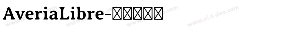 AveriaLibre字体转换