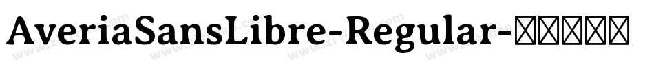 AveriaSansLibre-Regular字体转换