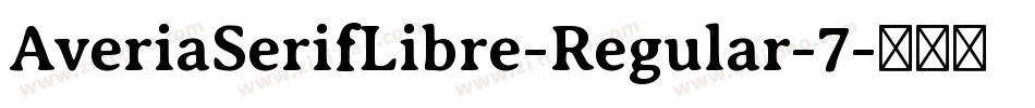 AveriaSerifLibre-Regular-7字体转换