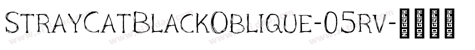StrayCatBlackOblique-05rv字体转换