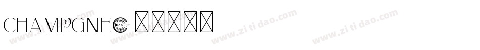 CHAMPGNE字体转换