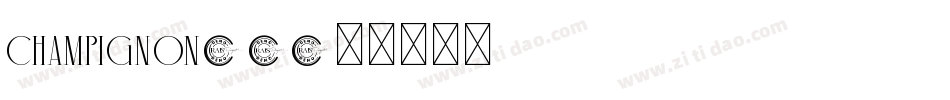 Champignon-1字体转换