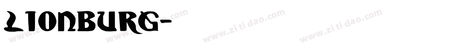 Lionburg字体转换