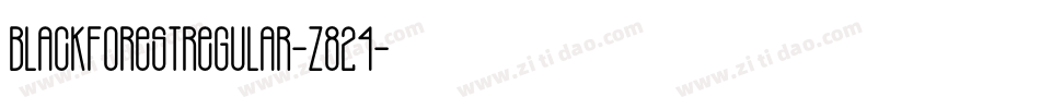 BlackForestRegular-z824字体转换