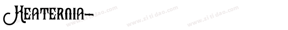 Heaternia字体转换