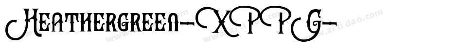 Heathergreen-XPPG字体转换
