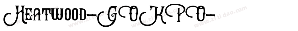 Heatwood-GOKPO字体转换