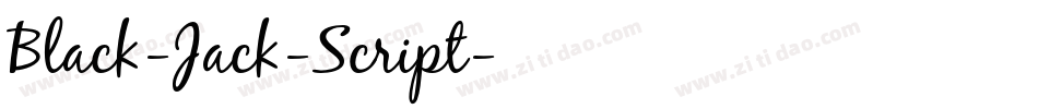 Black-Jack-Script字体转换