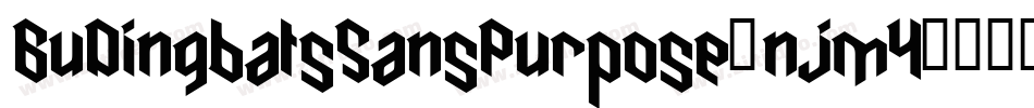 BuDingbatsSansPurpose-njmY字体转换