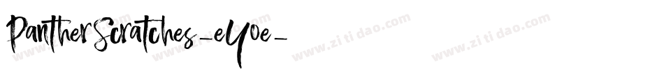 PantherScratches-eYoe字体转换