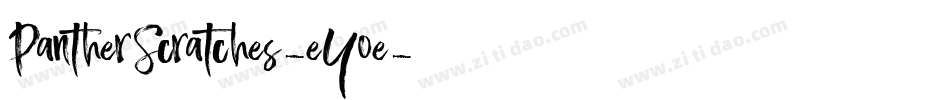 PantherScratches-eYoe字体转换