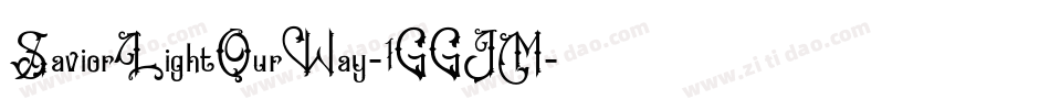 SaviorLightOurWay-1GGJM字体转换