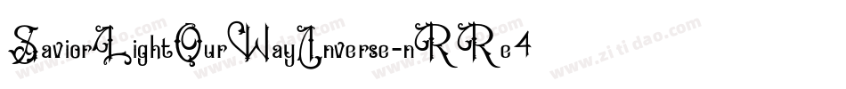 SaviorLightOurWayInverse-nRRe4字体转换