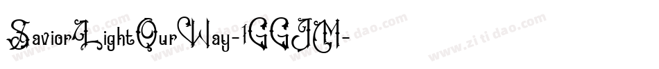 SaviorLightOurWay-1GGJM字体转换