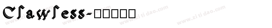 Clawless字体转换