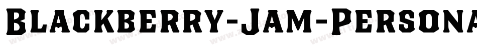 Blackberry-Jam-Personal-Use字体转换