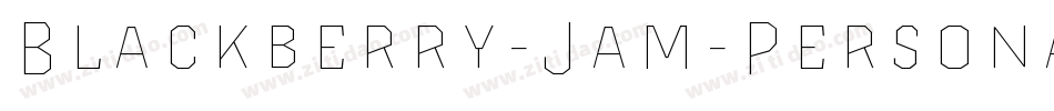 Blackberry-Jam-Personal-Use字体转换