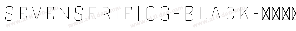 SevenSerifICG-Black字体转换