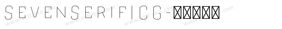 SevenSerifICG字体转换