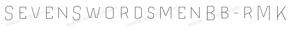 SevenSwordsmenBb-rMK字体转换