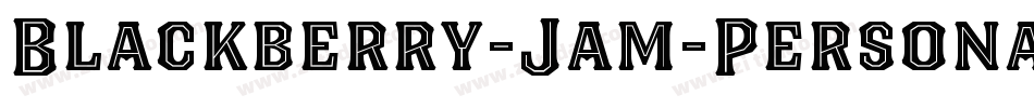 Blackberry-Jam-Personal-Use字体转换