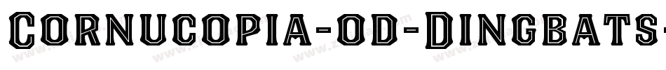 Cornucopia-od-Dingbats-Six字体转换