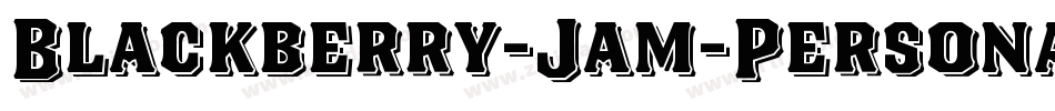 Blackberry-Jam-Personal-Use字体转换