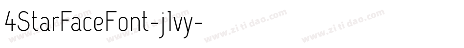 4StarFaceFont-j1vy字体转换