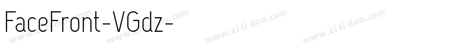 FaceFront-VGdz字体转换