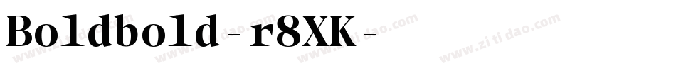 Boldbold-r8XK字体转换