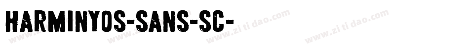Harminyos-sans-sc字体转换