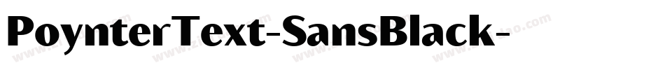 PoynterText-SansBlack字体转换