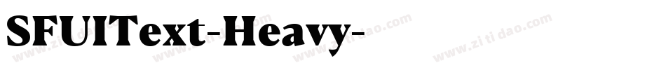SFUIText-Heavy字体转换