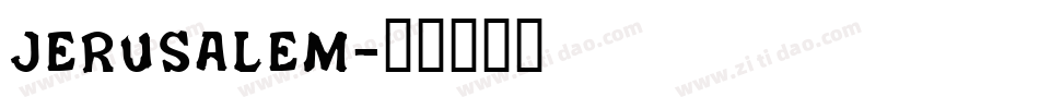 JERUSALEM字体转换