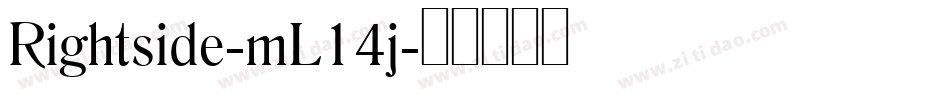 Rightside-mL14j字体转换