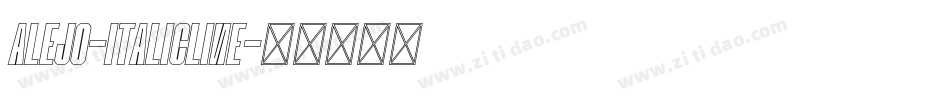 Alejo-ItalicLine字体转换